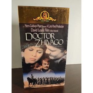 Doctor Zhivago (VHS, 2-Tape Set) 1988 Omar Shariff, Julie Christie - NEW SEALED